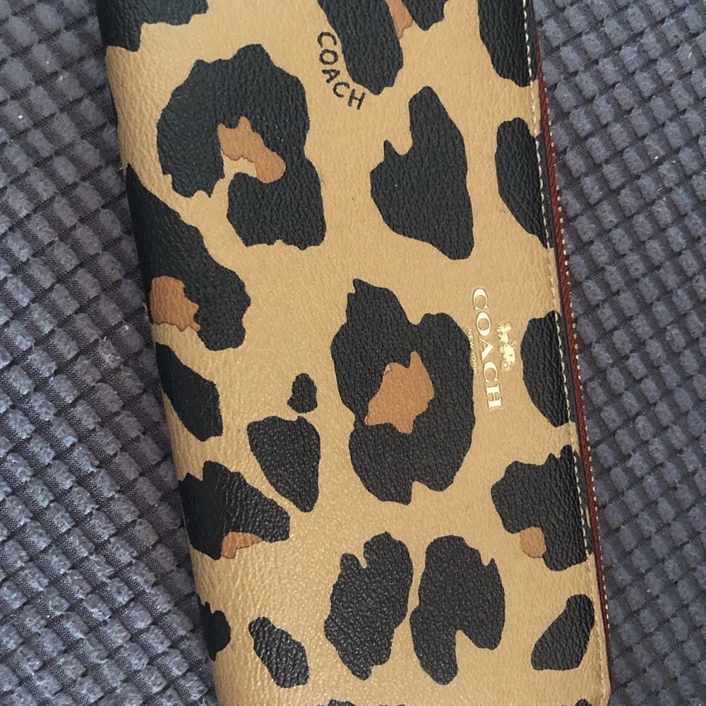 Coach long zippered wallet
